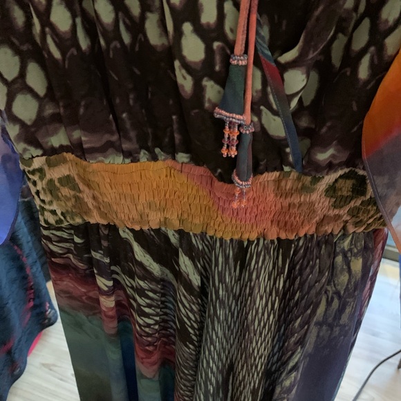 New Diane Freis Original Animal Chiffon Print S M - Picture 3 of 7